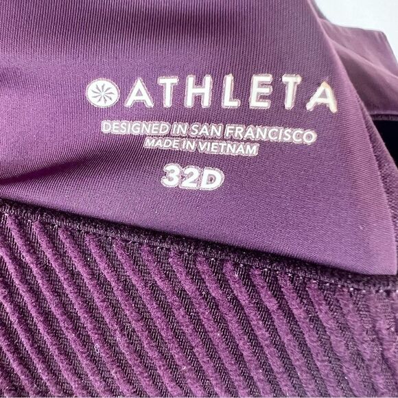 ATHLETA Racerback High Impact Sports Bra in Burgundy Size 32D - Picture 7 of 7